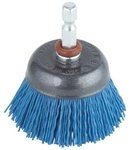 wolfcraft Nylon Topfb&uuml;rste soft &oslash; 50 mm - Topfb&uuml;rste Bohrmaschine zum Reinigen &
