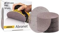 Mirka Abranet Schleifgitter &Oslash; 125mm Klett/Korn P80 / 50 Stk / 5423205080 / F&uuml;r alle