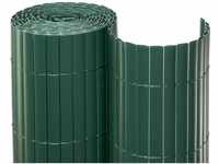 NOOR Sichtschutzmatte PVC 1,00 x 3m in grün I Wasserdichter Sichtschutz aus