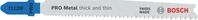 Bosch 5x PRO Metal thick and thin T123XF Stichs&auml;geblatt (f&uuml;r Stahlbleche,...