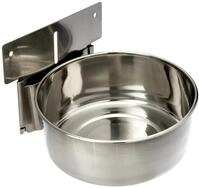 Nobby Edelstahlnapf Befestigung Platte, 15,0 cm, 1,00 ltr.