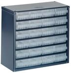 raaco Kleinteilemagazin C6-24 mit 24 Schubladen, Tragkraft 19.8 kg, 15 x 30.6 x...