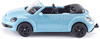 siku 1505, VW The Beetle Cabrio, Metall/Kunststoff, Hellblau, Spielzeugauto für