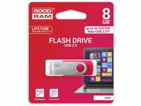 Goodram UTS3 USB-Flash-Laufwerk 8 GB USB Typ A 3.0 (3.1 Gen 1) Rot, Silber –