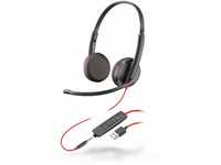 Plantronics – Blackwire 3225, kabelgebundenes – Zwei-Ohr Headset (Stereo)...