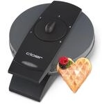 Cloer 1625 Waffeleisen f&uuml;r klassische Herzwaffeln, 930 W, Waffelgr&ouml;&szlig;e 15,5...