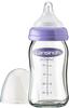 Lansinoh Glas Babyflasche mit NaturalWave Sauger Gr. M, 240 ml