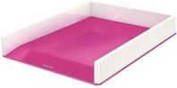 Leitz Briefkorb A4, Zweifarbiges Design, Wei&szlig;/Pink, Duo Colour, WOW, 53611023