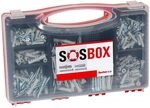 fischer SOS-Box Spreizd&uuml;bel S und Universald&uuml;bel FU, vorsortierte Sortimentsbox mit