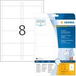 HERMA 9012 Namensschilder f&uuml;r Kleidung perforiert, 25 Blatt, 90 x 60 mm, 8 pro...