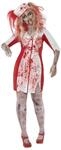 Smiffys Zombiekost&uuml;m Kurvige Krankenschwester, mit Kleid und Kopfteil