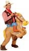 "COWBOY ON HORSE" (airblown inflatable costume, hat) (4 x AA batteries not...