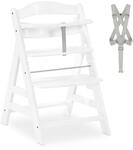 hauck Kinder Hochstuhl Alpha+, Mitwachsend ab 6 Monate, Buchenholz, Stabil & Sicher