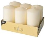 Papstar Stumpenkerzen / S&auml;ulenkerzen creme, Abmessungen 6 x 11.5 cm, f&uuml;r...