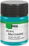 KREUL 75548 - Acryl Mattfarbe, t&uuml;rkis im 50 ml Glas, cremig deckende,