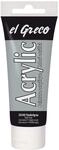 KREUL 28340 - El Greco Acrylic, 75 ml Tube in dunkelgrau, hochpigmentierte,