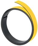 FRANKEN Magnetband, 100 cm x 5 mm, beschriftbar, zuschneidbar, gelb, M801 04