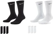 Nike Unisex - Erwachsene Value Cotton Crew-trainingssocken (3 Paar), Schwarz,...