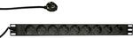 LogiLink Professional PDU9C03 Hochwertige 19" Steckdosenleiste 9-Fach CEE7/3