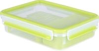 EMSA Clip & Go Lunchbox, 1,2 L, Brotdose mit Gittereinsatz und 2. Ebene, 100...