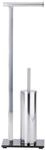WENKO Stand WC-Garnitur Lava, Standgarnitur mit Toilettenpapierhalter und