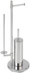 WENKO Stand WC-Garnitur Universalo Neo, Toilettenpapier- und WC-B&uuml;rstenhalter,