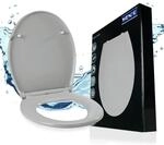 WENKO Toilettendeckel mit Absenkautomatik, oval, belastbar bis 175 kg,...