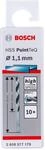Bosch Professional 10 St&uuml;ck HSS Spiralbohrer PointTeQ (f&uuml;r Metall, 1,1 x 14 x...