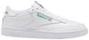 Reebok Unisex Club C 85 Gymnastikschuhe, WeiÃŸ (Intense-White/Green), 34.5 EU