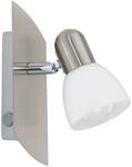 EGLO Wandlampe Enea, Wandleuchte, Wandstrahler aus Metall in Nickel-Matt