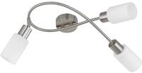 Reality Leuchten Deckenleuchte Mars R80013907, Metall Nickel Matt, Glas Matt...