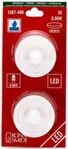 Konstsmide LED Teelicht 2er Set, klein, 2 blaue Dioden, batteriebetrieben, Innen, 2 x