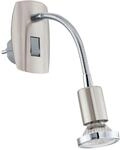 EGLO Steckdosenspot Mini, 1 flammige Steckerleuchte, Steckdosenlampe aus Stahl,