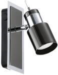 EGLO LED Wandlampe Davida 1, Wandleuchte, Wandstrahler aus Metall in Chrom,
