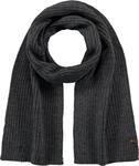 Barts Herren Wilbert Scarf Schal, Grau (DARK HEATHER 0019), One size