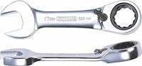 KS Tools 503.4642 GEARplus Ratschenringmaulschl&uuml;ssel, kurz, 19mm