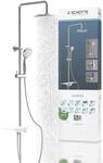 SCH&Uuml;TTE AQUASTAR Duschset Regendusche mit Ablage, Duschsystem mit 5-fach