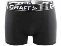 Craft Herren Greatness Boxer 3-inch M Unterhose, Black/White, S