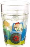 HABA Glitzerbecher Traktor &ndash; Kinderbecher mit funkelndem Glitzer-Effekt, perfekt