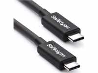 StarTech.com 50cm Passives Thunderbolt 3 Kabel, 40Gbps, 100W PD, 4K/5K Video,