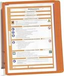 Durable Wand-Sichttafelsystem (Vario Wall 5, mit 5 Sichttafeln A4) orange,...