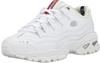 Skechers Damen Sport - Energy Sneaker, White Smooth Leather Millennium Trim L, 36.5