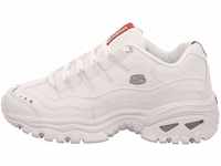 Skechers Damen Sport - Energy Sneaker, White Smooth Leather Millennium Trim L, 35.5