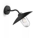 Applique d'ext&eacute;rieur Philips - Hammock - Noir - Verre transparent - IP44