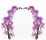 WENKO Herdabdeckplatte Universal Mod. Orchideenbl&uuml;te, h&ouml;henverstellbar f&uuml;r...