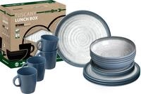 BRUNNER 0830155N.C5T Geschirrset, Blau, Grau, Set of 16