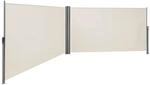 SONGMICS Doppelseitenmarkise, ausziehbar, 1,6 x 6 m (H x L), ausziehbare