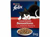 FELIX Countryside Sensations Katzenfutter trocken, mit Rind und Huhn, 1er Pack...