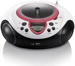 Lenco Kinder Radio CD-Player SCD-38 tragbares UKW-Radio mit CD/MP3-Player und USB in