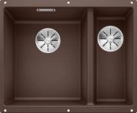BLANCO SUBLINE 340/160-U | Granitsp&uuml;le aus SILGRANIT cafe | Einbauart: Unterbau 